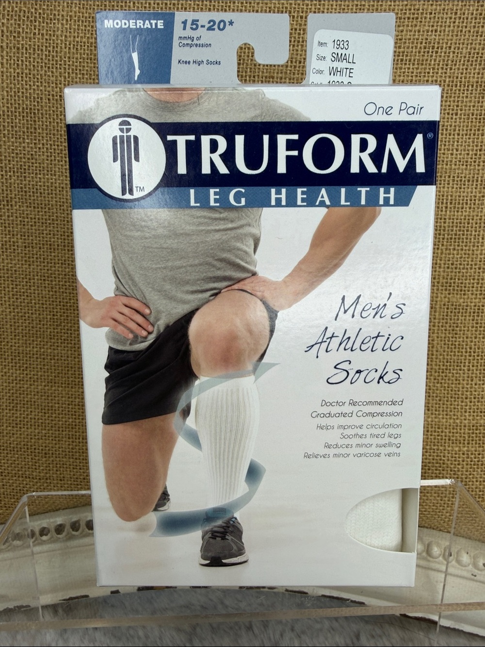 Men's Athletic Compression Socks - White